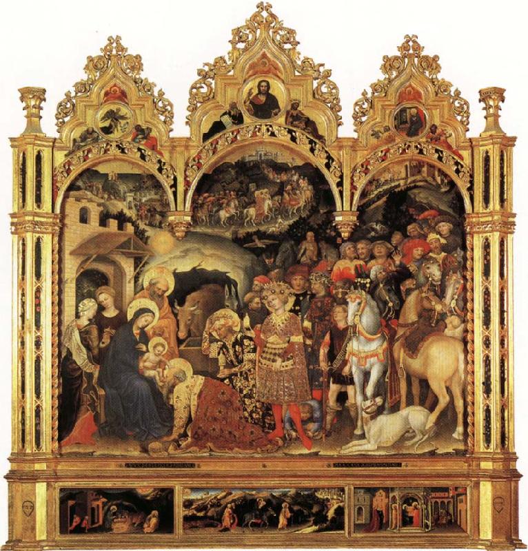 Gentile da Fabriano Adoration of the Magi and Other Scenes